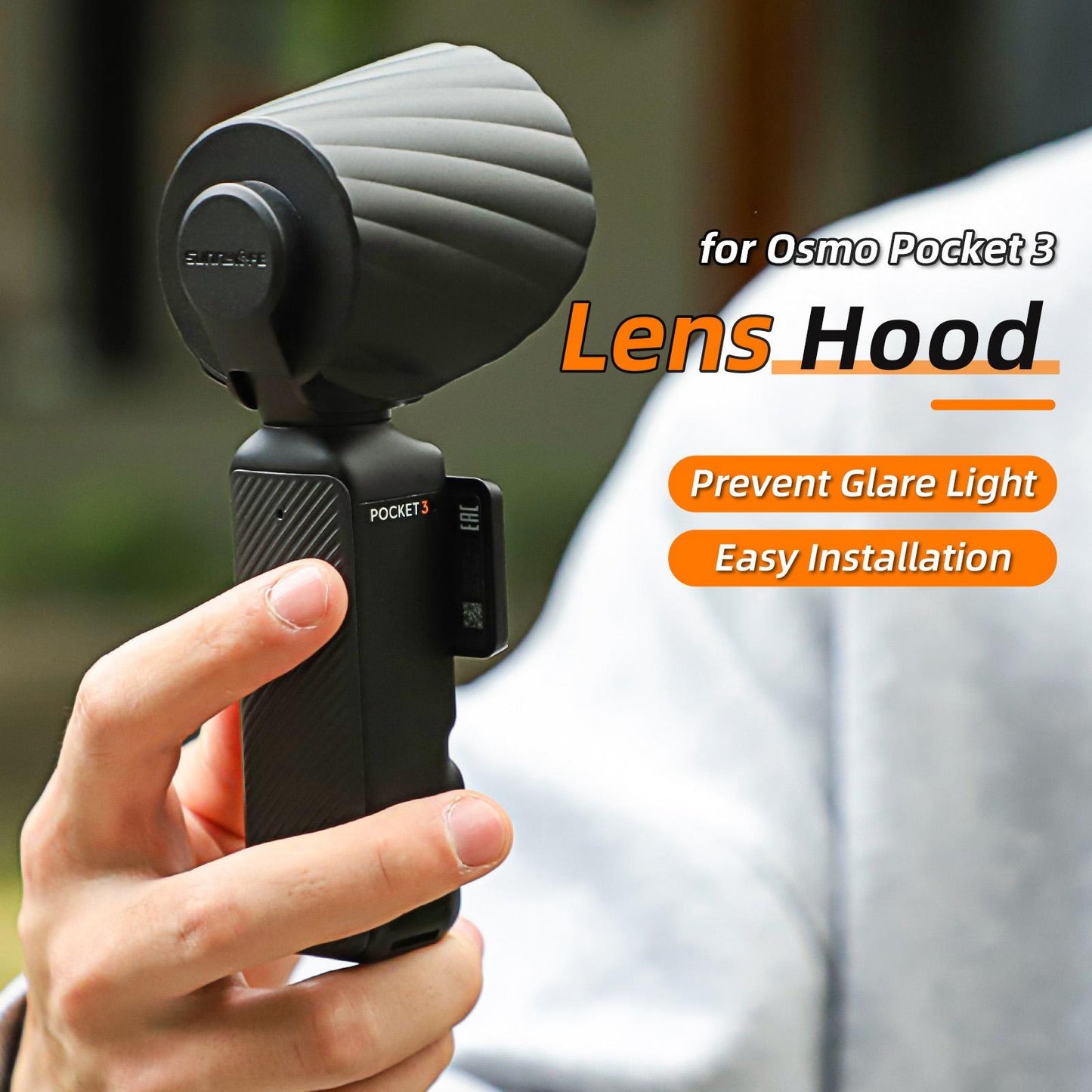 Sunshade Lens Hood For Dji Pocket 3 - Protective Cover-1915196754953900033