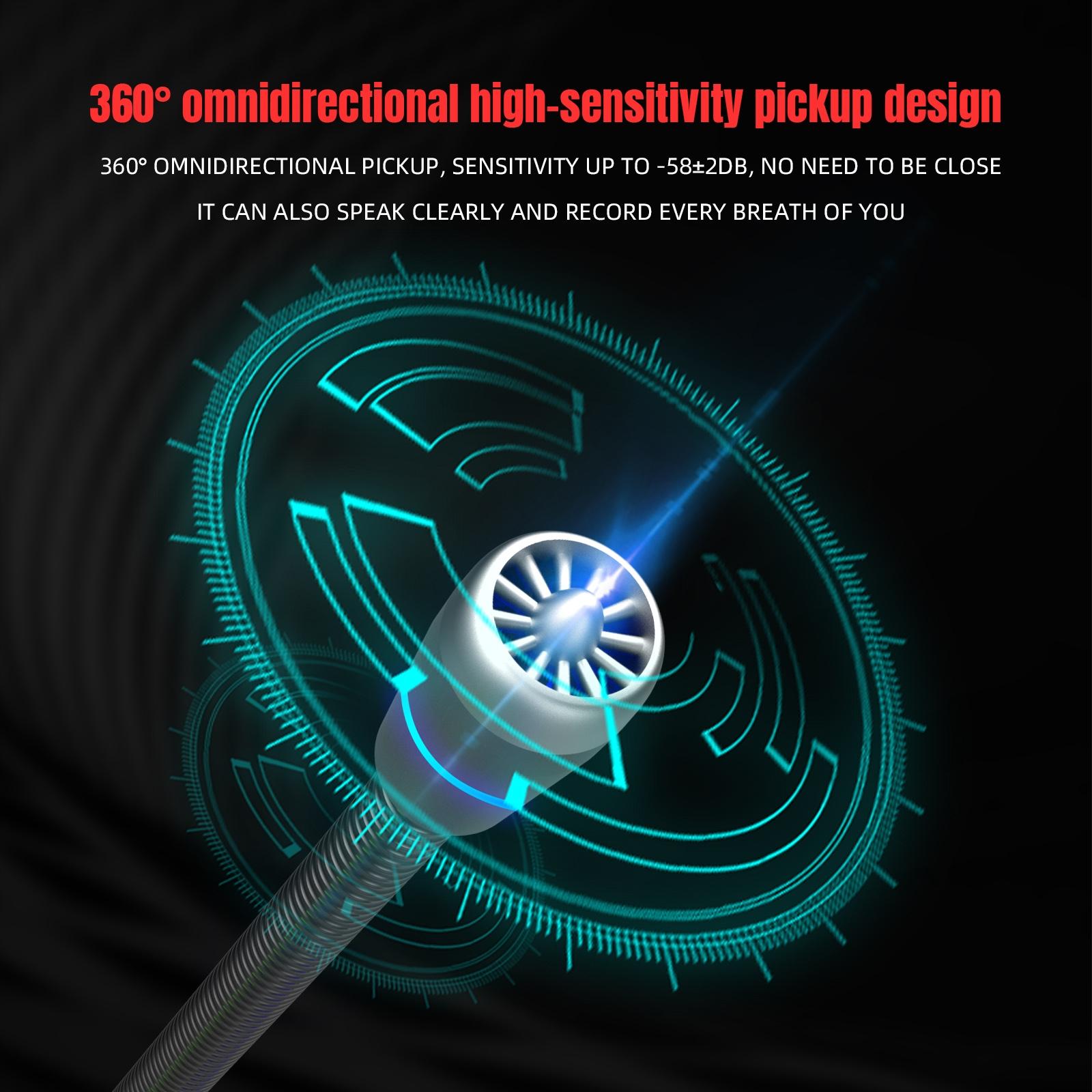 High-Quality Usb Noise-Cancelling Microphone - Black-1915196900131344387