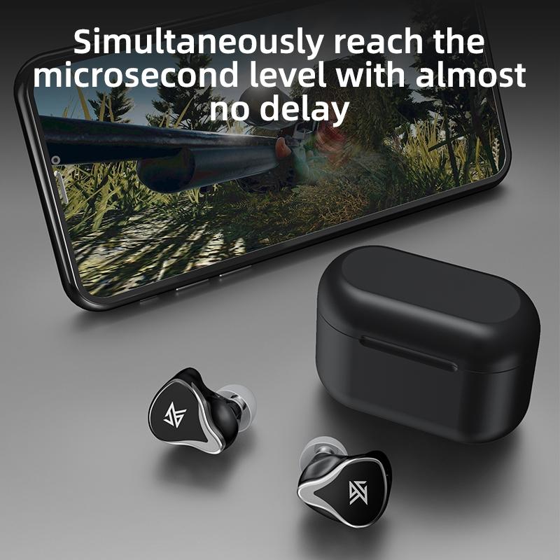 Kz Z3 Hybrid 1Dd & 1Ba Wireless Bluetooth 5.2 Tws Earphone - Black-1915197139554799619