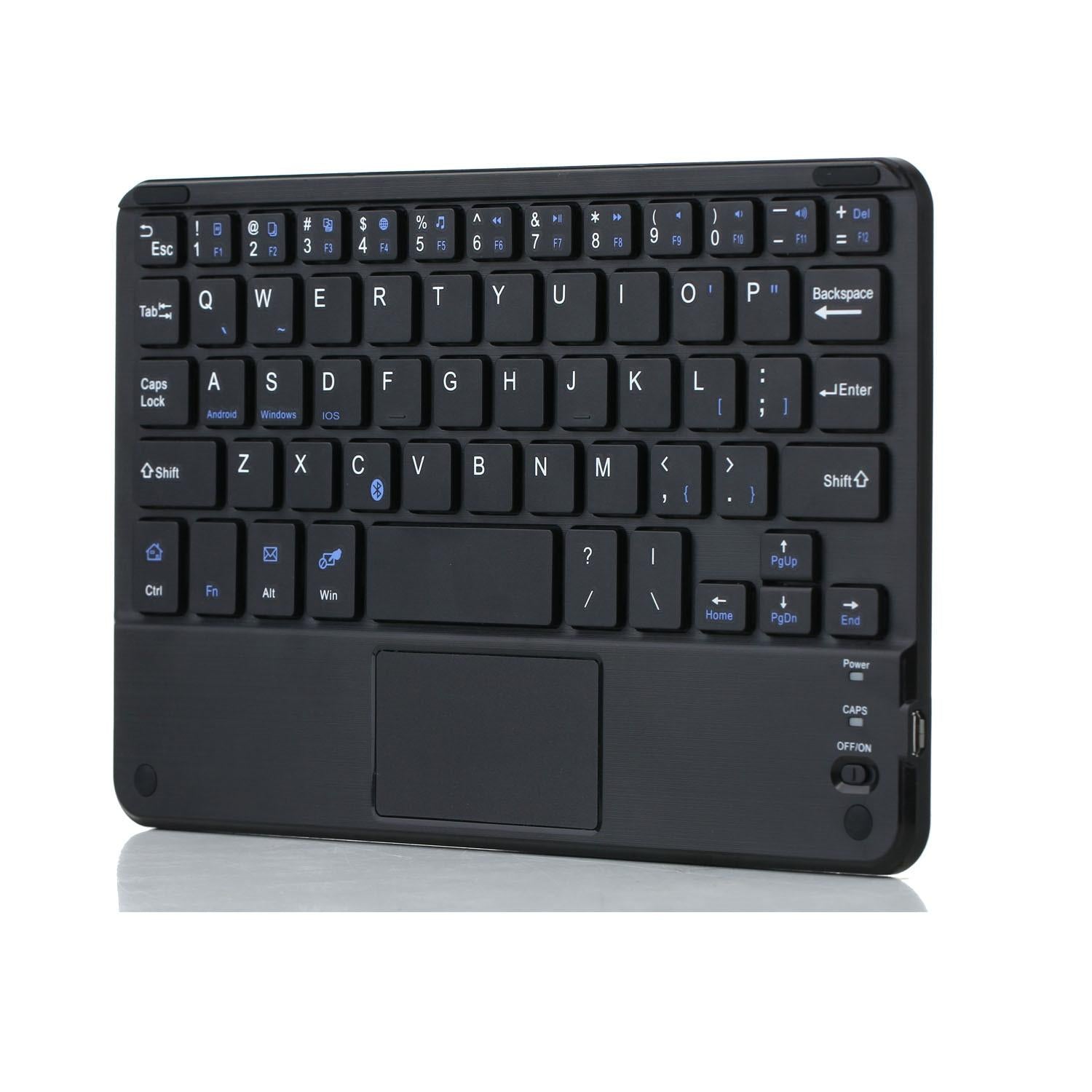 Detachable Bluetooth Keyboard Leather Tablet Case For Ipad Mini 6 With Touchpad & Holder - Black-1915196908301848579