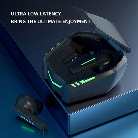 Xt80 Tws Dual Mode Bluetooth Earphones With Breathing Light And Charging Box - Black-1915196965998694402