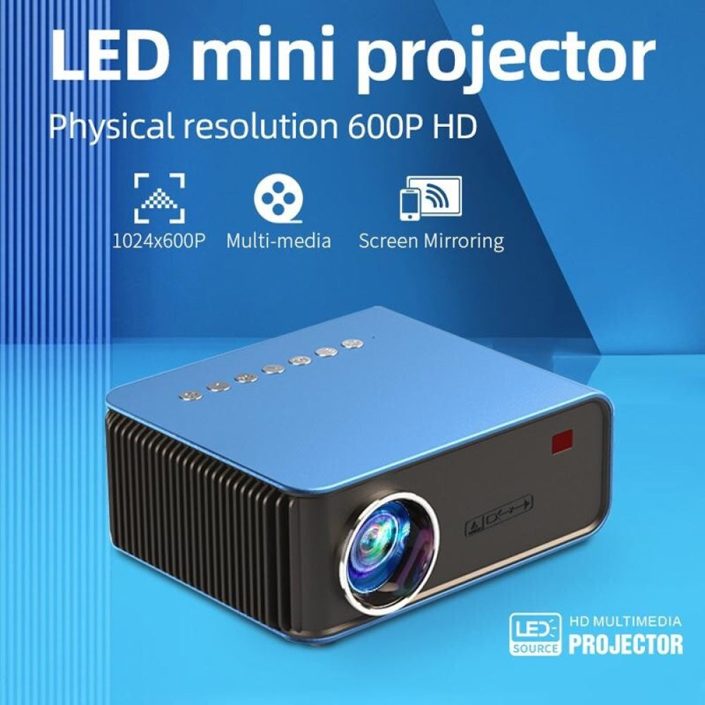 Portable Home Theater Projector - 1200 Lumens 1024X600 Resolution Blue-1915196653707595779