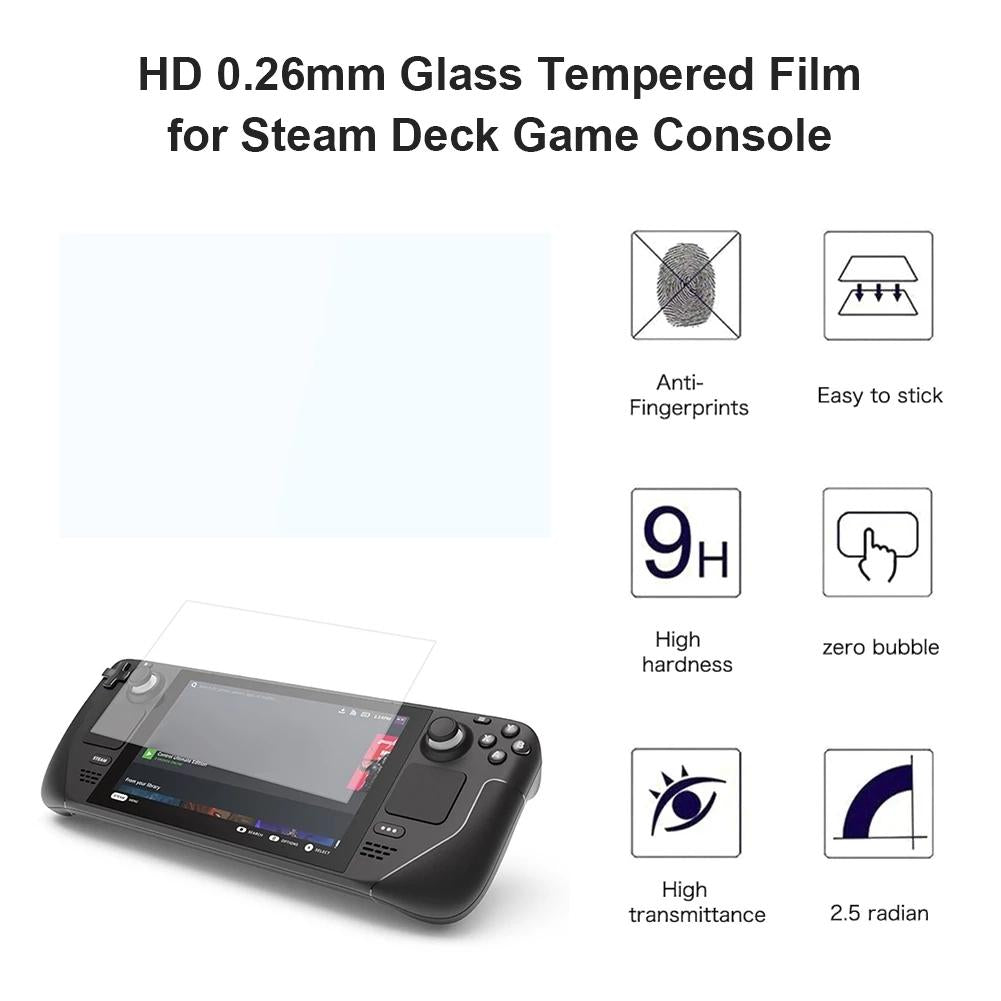 10-Pack Tempered Glass Film For Steam Deck Console - 0.26Mm 9H 2.5D-1915198314035417091