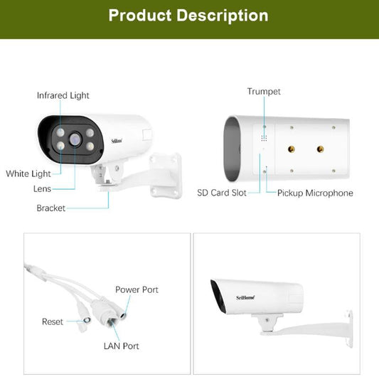 Waterproof Night Vision Bullet Camera - 4Mp Ip66-1915197802967863297