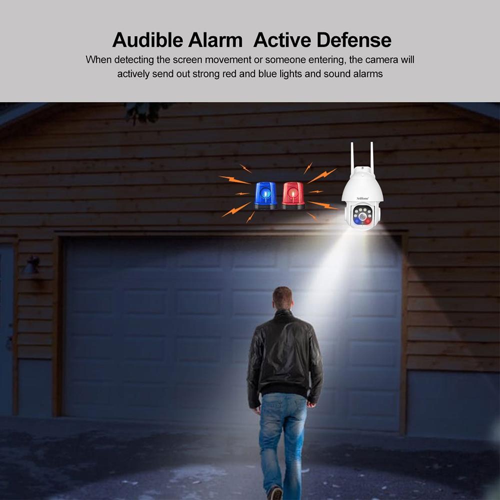 Waterproof Dome Camera With Sound And Light Alarm - 3Mp-1915197792649875459