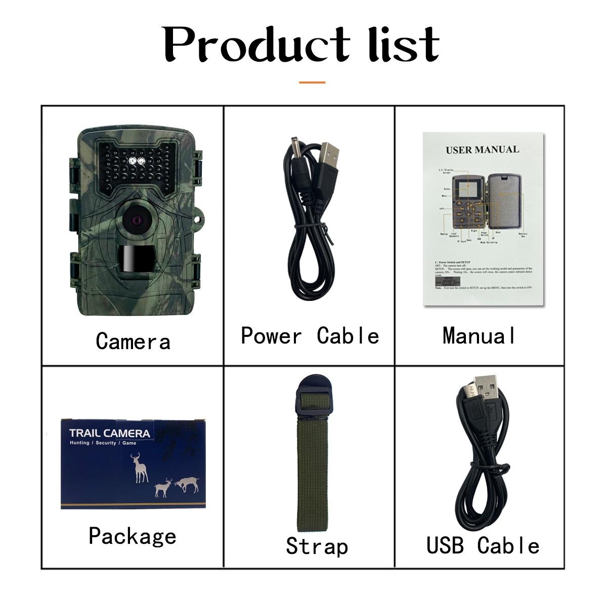 2 Lcd Infrared Night Vision Trail Camera For Wildlife Hunting-1915198426518261761