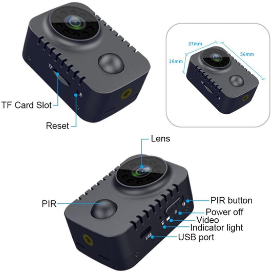 1080P Night Vision Surveillance Camera - Black-1915196841675329537