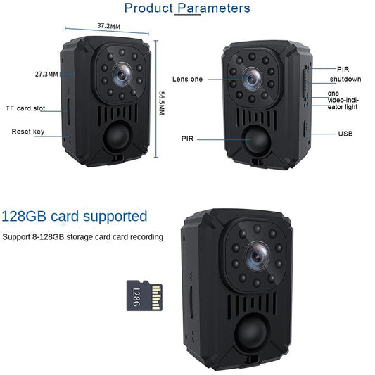 1080P Mini Camcorder With Night Vision And Motion Detection-1915197144223059969