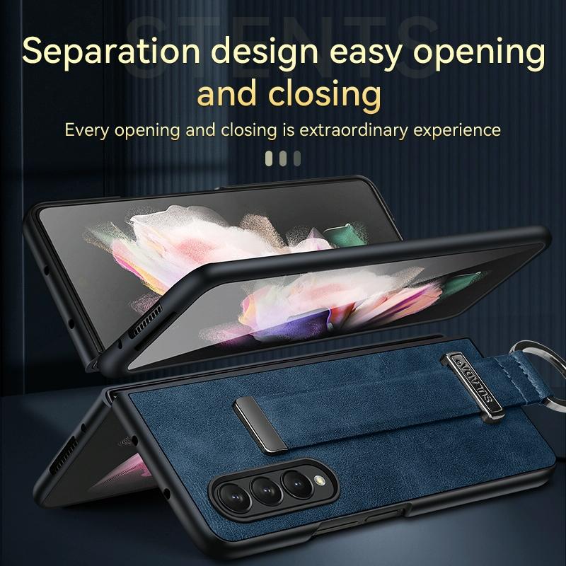 Samsung Galaxy Z Fold 4 Leather Shockproof Case-1915196533628866565