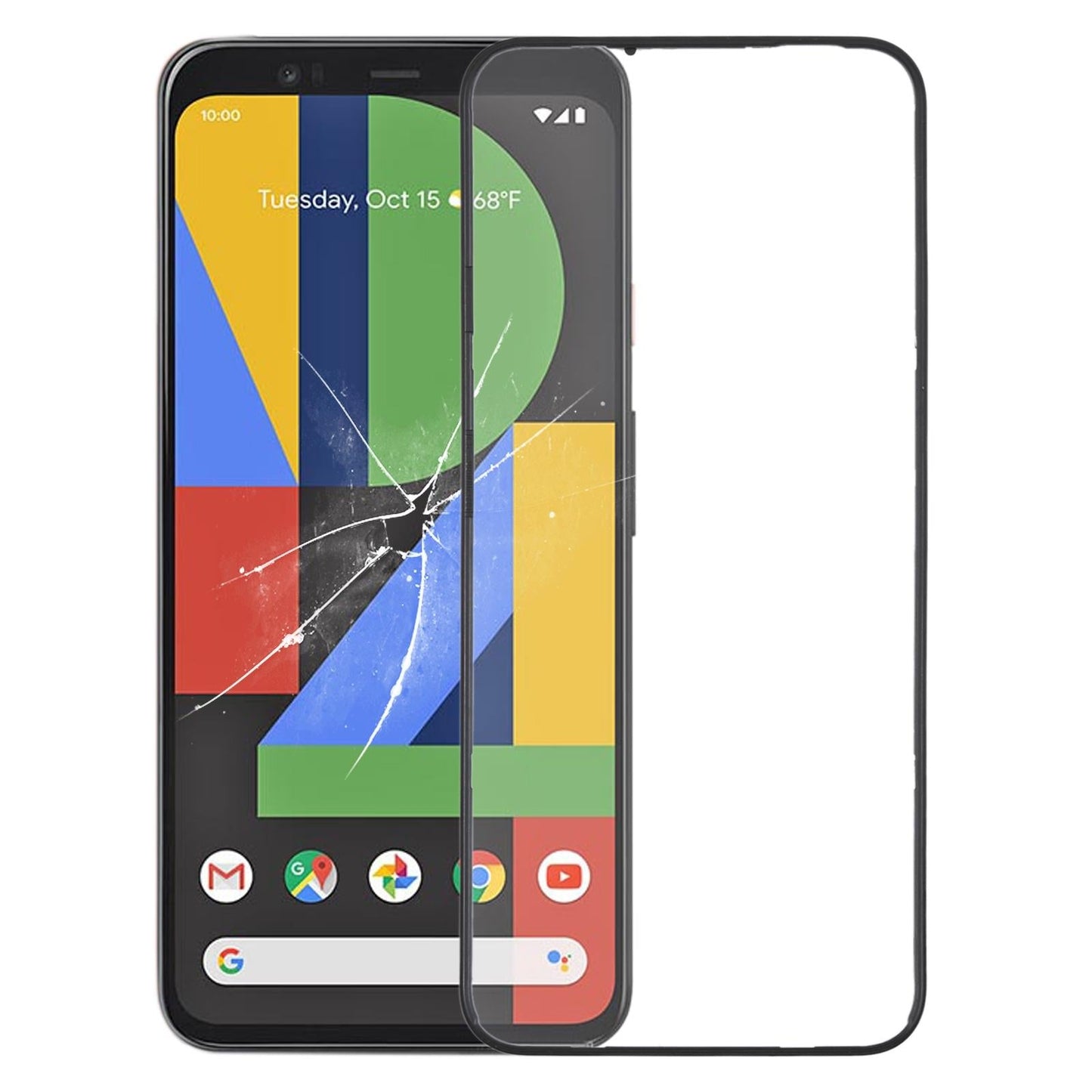 Google Pixel 4 Front Lcd Screen Bezel Frame-1915197429553172486