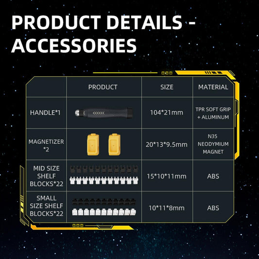 69-In-1 Multi-Function Screwdriver Set With Assemblable Blocks-1915197675117088770