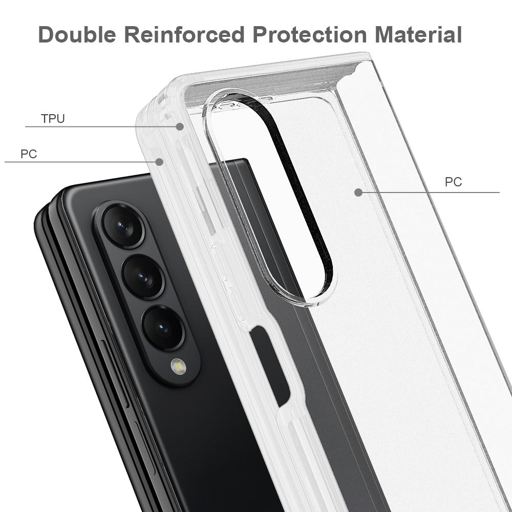Transparent Frosted Hard Case For Samsung Galaxy Z Fold4 - Pc + Tpu-1915196870502780933