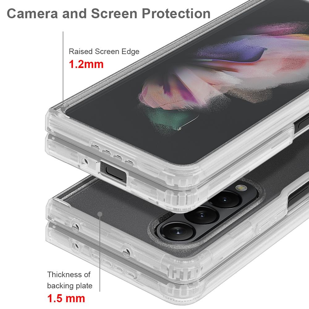Transparent Frosted Hard Case For Samsung Galaxy Z Fold4 - Pc + Tpu-1915196870502780934