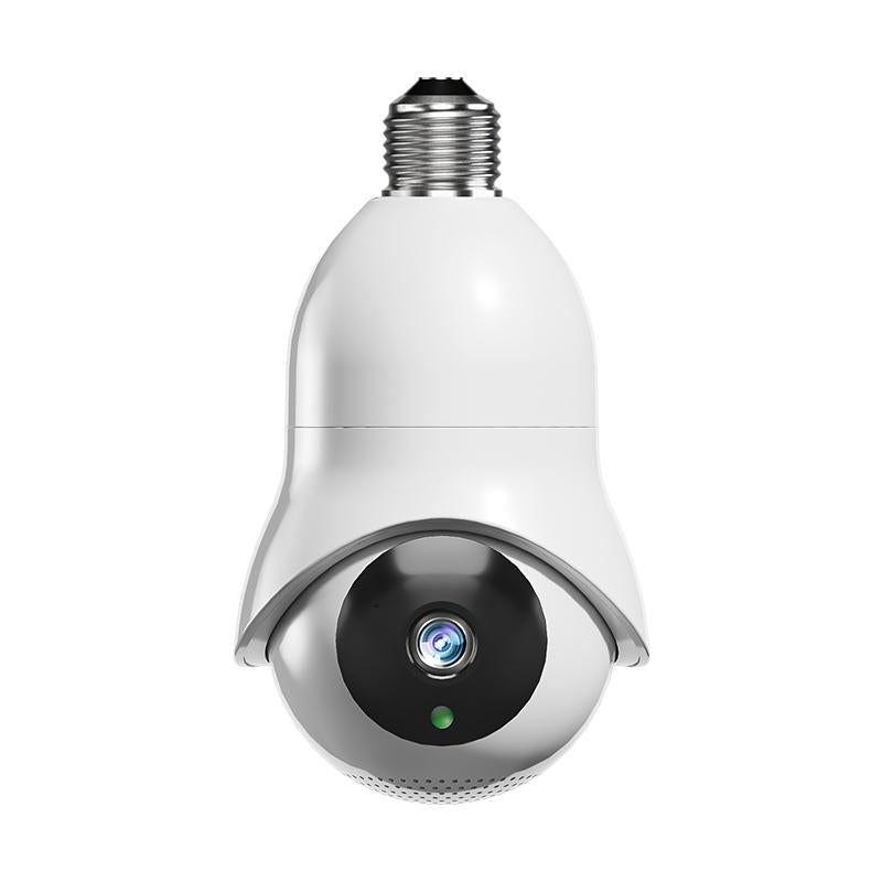 2.0Mp Wifi Light Bulb Camera With Motion Detection And Night Vision - White-1915196970067169280