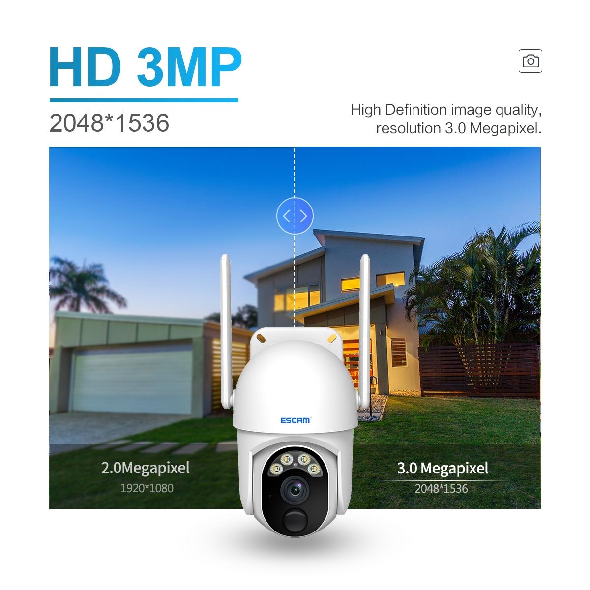 Wireless Solar Camera With Pir Alarm & Cloud Storage - 3Mp Full Colour Night Vision Two-Way Audio-1915198438195204099