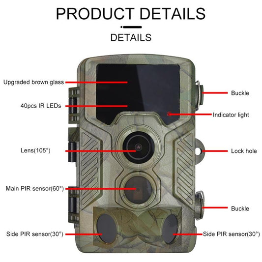 21Mp Hunting Trail Camera With 2.4 Tft Screen-1915197415510642689