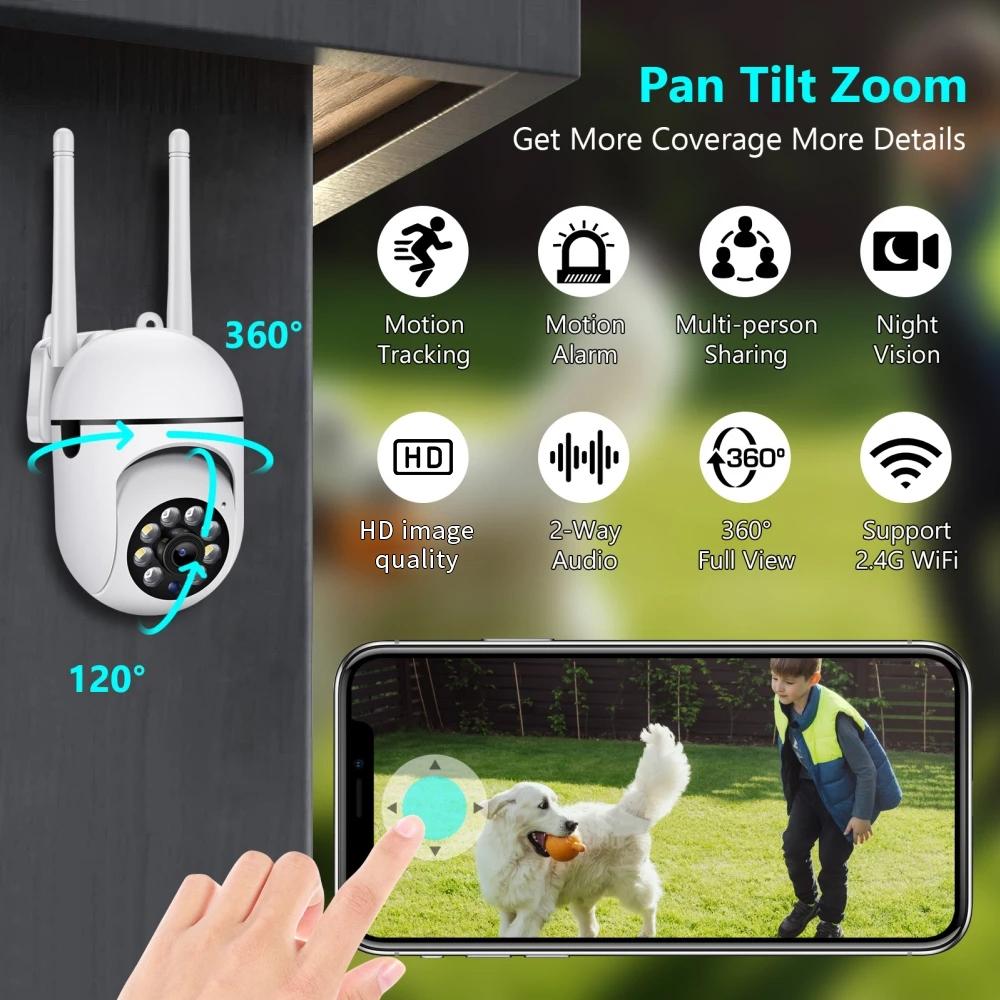 Wireless Hd Smart Camera With Night Vision & Two-Way Audio - 16G Memory-1915198124125720582