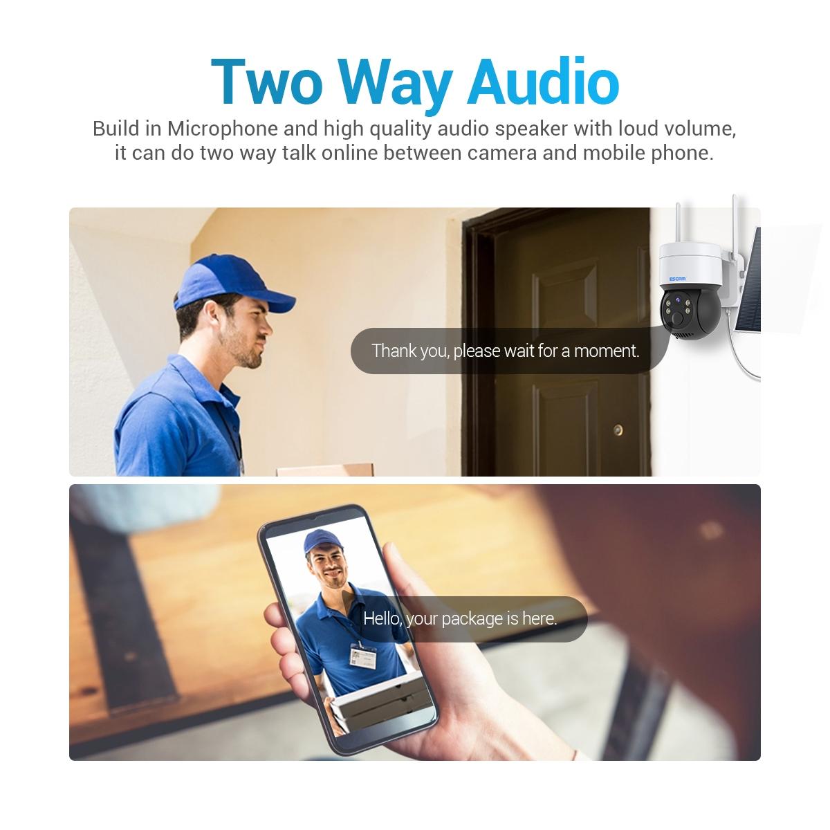 2Mp Solar Wifi Camera With Night Vision And Two-Way Audio - Black-1915196871832375305