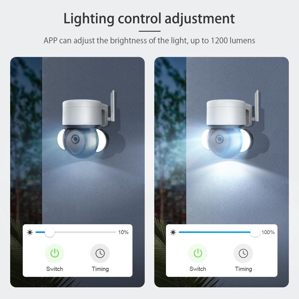 Smart Security Floodlight Camera With 4Mp Resolution Two-Way Audio And Night Vision-1915198019477835779