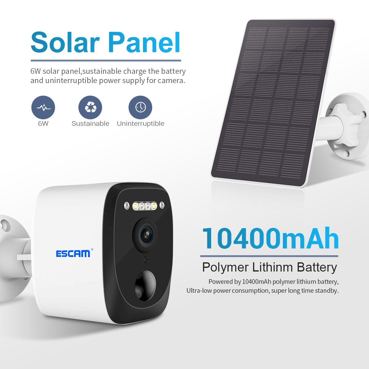 Wireless Solar Ip Camera With Night Vision & Two-Way Audio-1915197527427256324