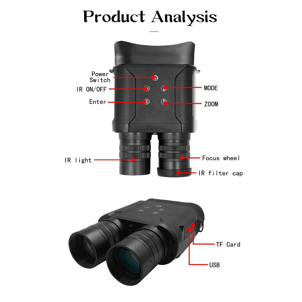 Hd Infrared Binoculars For Outdoor Hunting-1915197227572269058