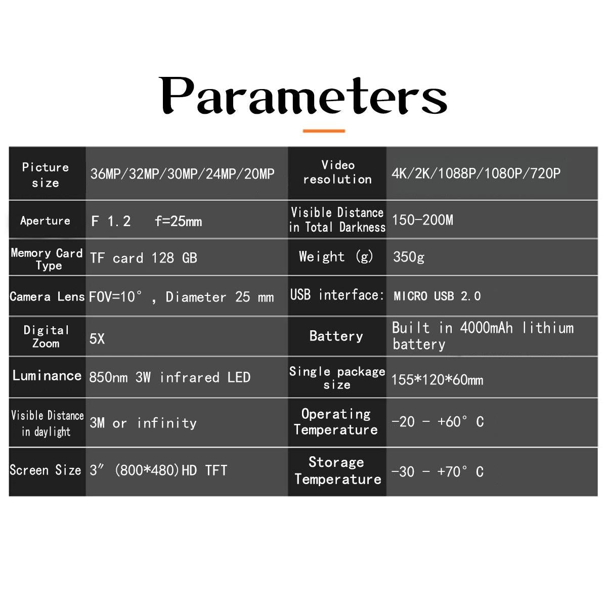 4K Hd Digital Night Vision Binocular For Outdoor Hunting - Camouflage-1915196835073495044