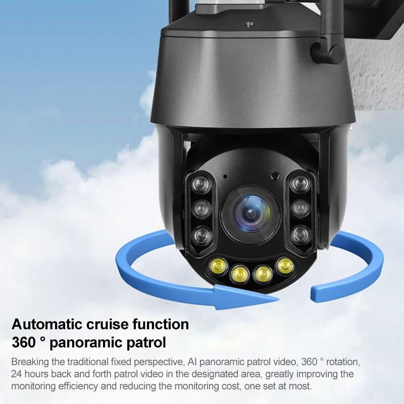 Wireless Wifi Laser Camera With Two-Way Voice & Mobile Monitoring - 5Mp Black-1915196832284282886