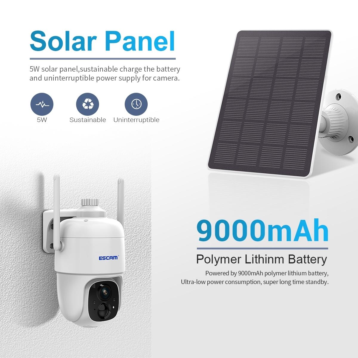 Smart Solar Camera With Night Vision And Two-Way Voice Intercom-1915197737553498116