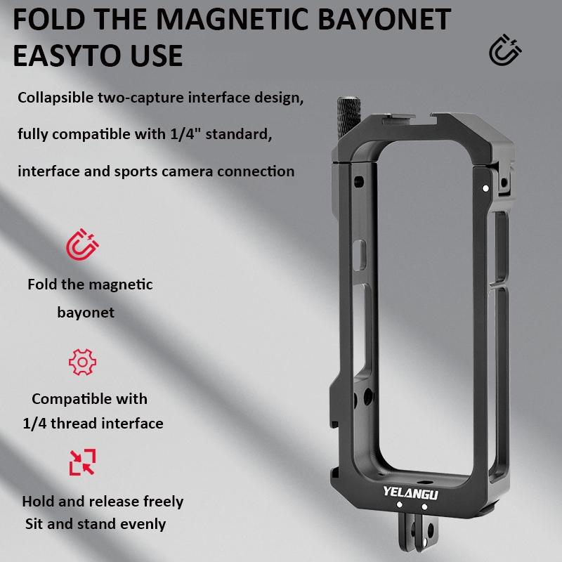 Insta360 One X3 Metal Cage With Extended Frame And T1 Tripod-1915198356670517252