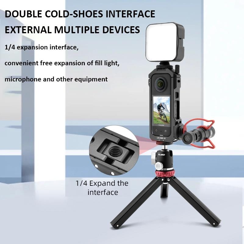 Insta360 One X3 Metal Cage With Extended Frame And T1 Tripod-1915198356670517253