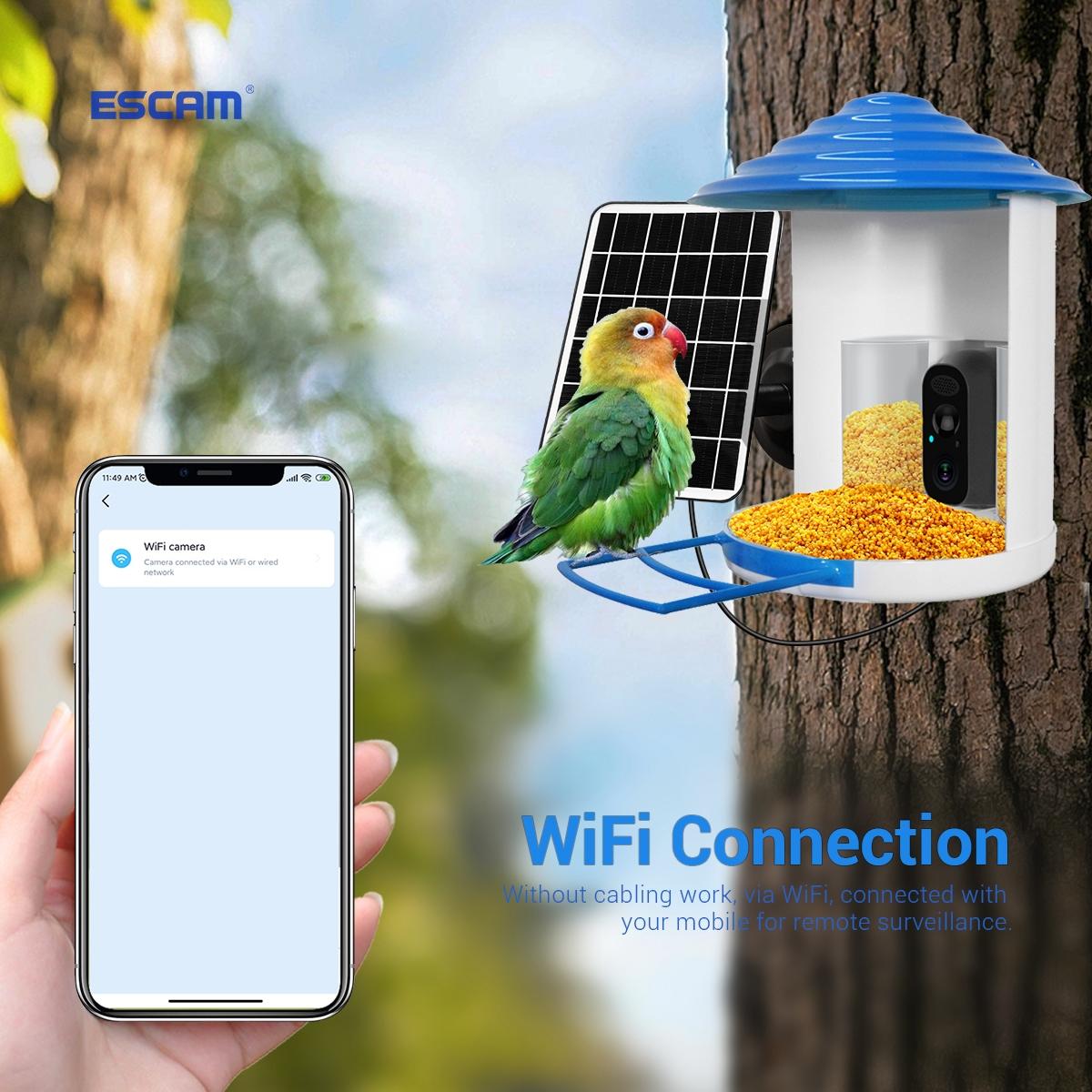 2Mp Wifi Camera With Ai Bird Recognition And Pir Motion Detection-1915197557265534980