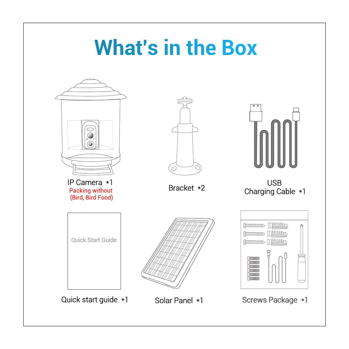 2Mp Wifi Camera With Ai Bird Recognition And Pir Motion Detection-1915197557265534983