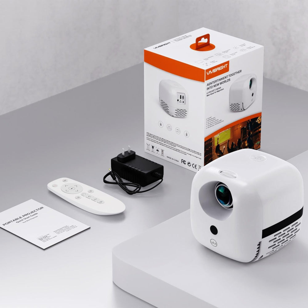 Portable Mini Smart Projector - 50 Ansi Lumens Lcd Led Multimedia-1915196524095213573