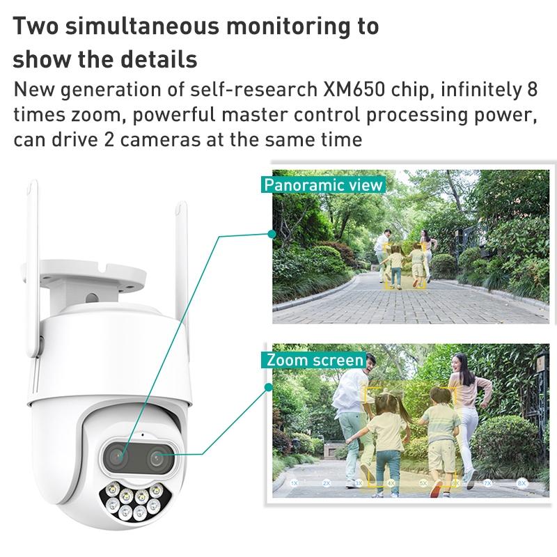 400W Dual Screen Dual Channel Ip Camera With Synchronous Monitoring-1915198288718598147