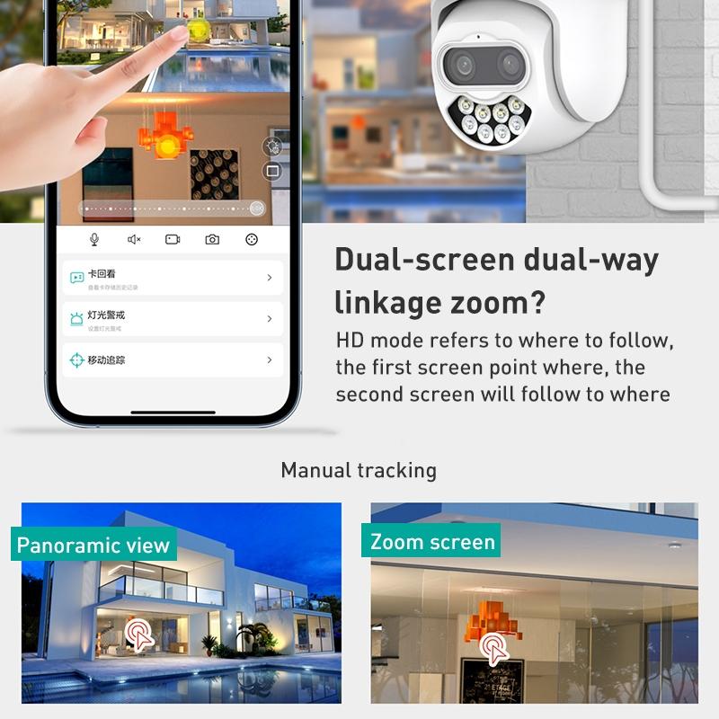 400W Dual Screen Dual Channel Ip Camera With Synchronous Monitoring-1915198288718598148