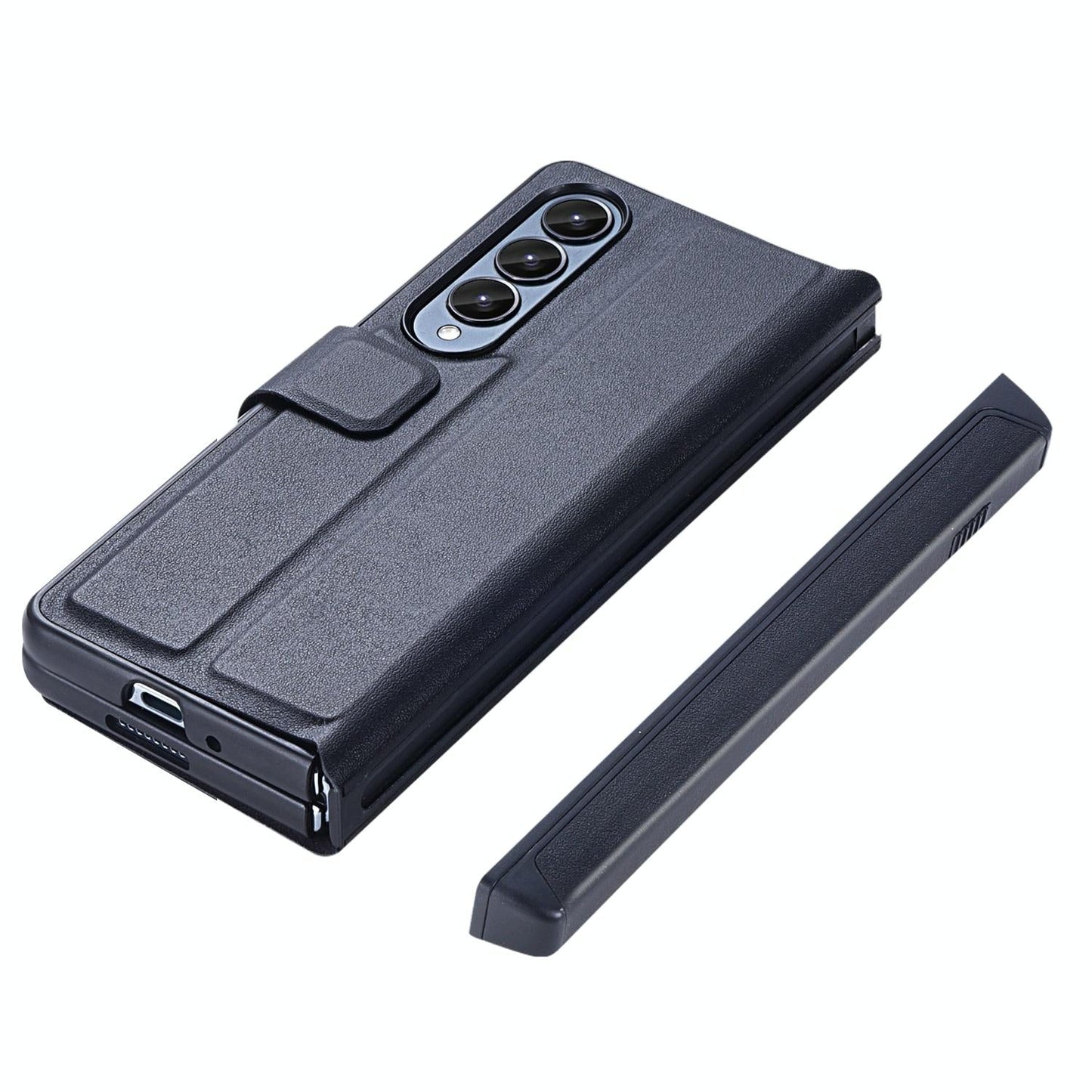 Foldable Magnetic Phone Case With Pen Holder For Samsung Galaxy Z Fold 4 - Portable And Practical-1915197136178384899