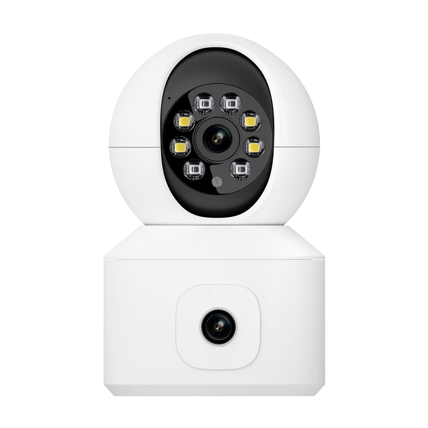 2Mp Dual Lens Dual Screen Wifi Camera With Two-Way Voice & Motion Detection - Surveillance-1915196527073169417