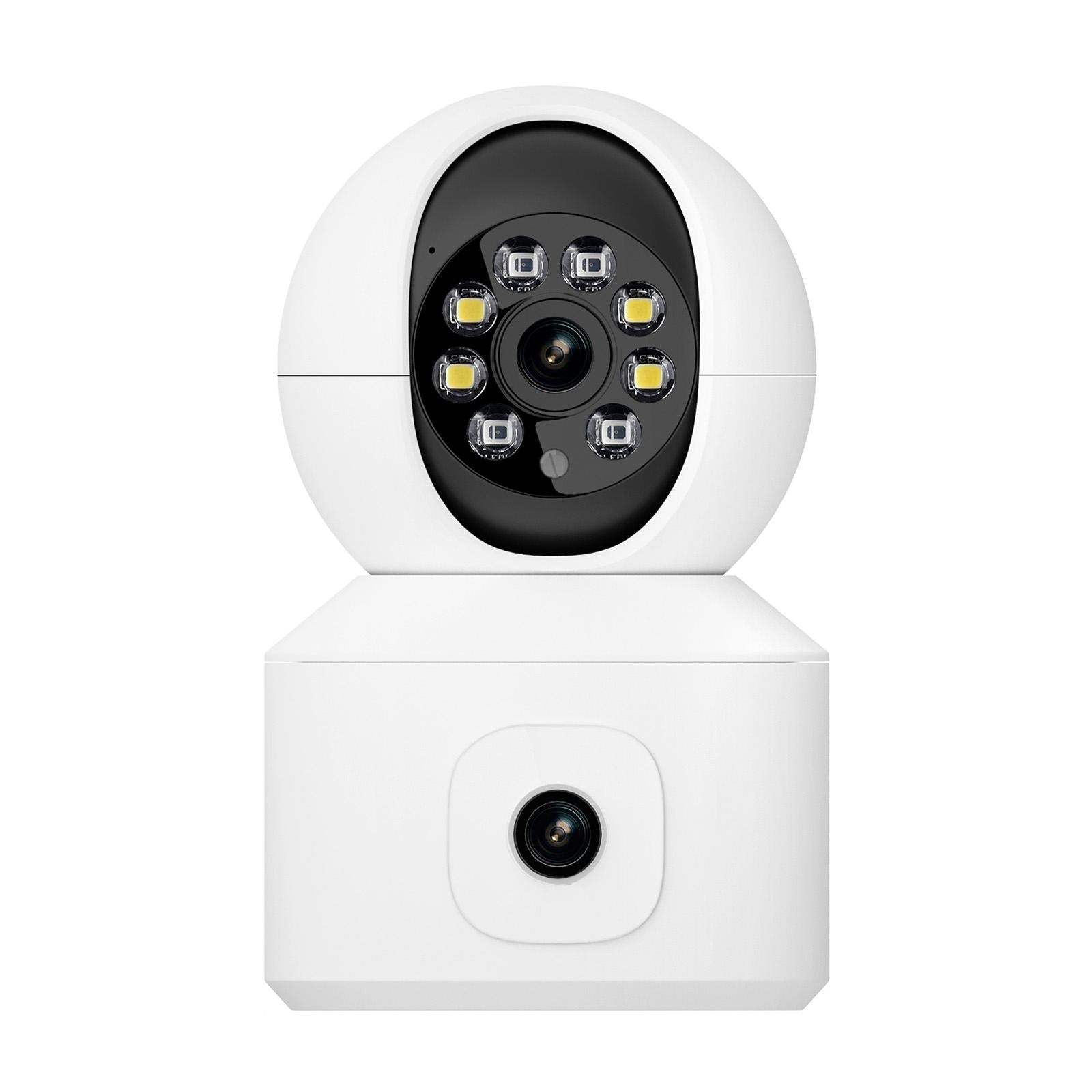 2Mp Dual Lens Dual Screen Wifi Camera With Two-Way Voice & Motion Detection - Surveillance-1915196527073169417
