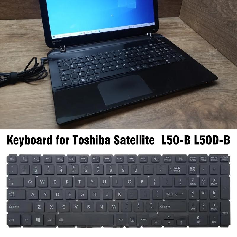 Toshiba Satellite L50-B / L50D-B Us Keyboard With Number Pad-1922443460892299267