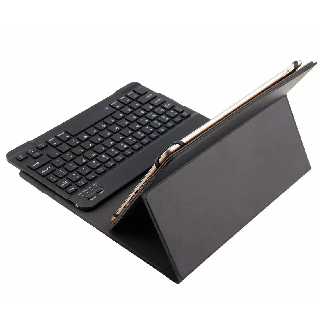 Universal 9.7-10 Inch Detachable Bluetooth Keyboard Tablet Case For Android Apple And Windows With Stand - Black-1915196814353633283