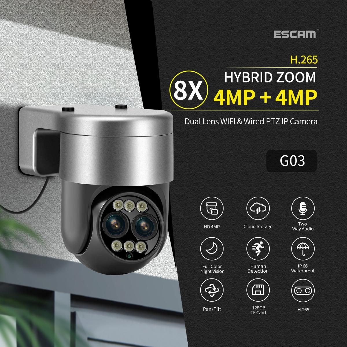8X Dual Lens Wifi Camera With Dual Light Source And Two-Way Voice & Motion Detection-1915196527790395397
