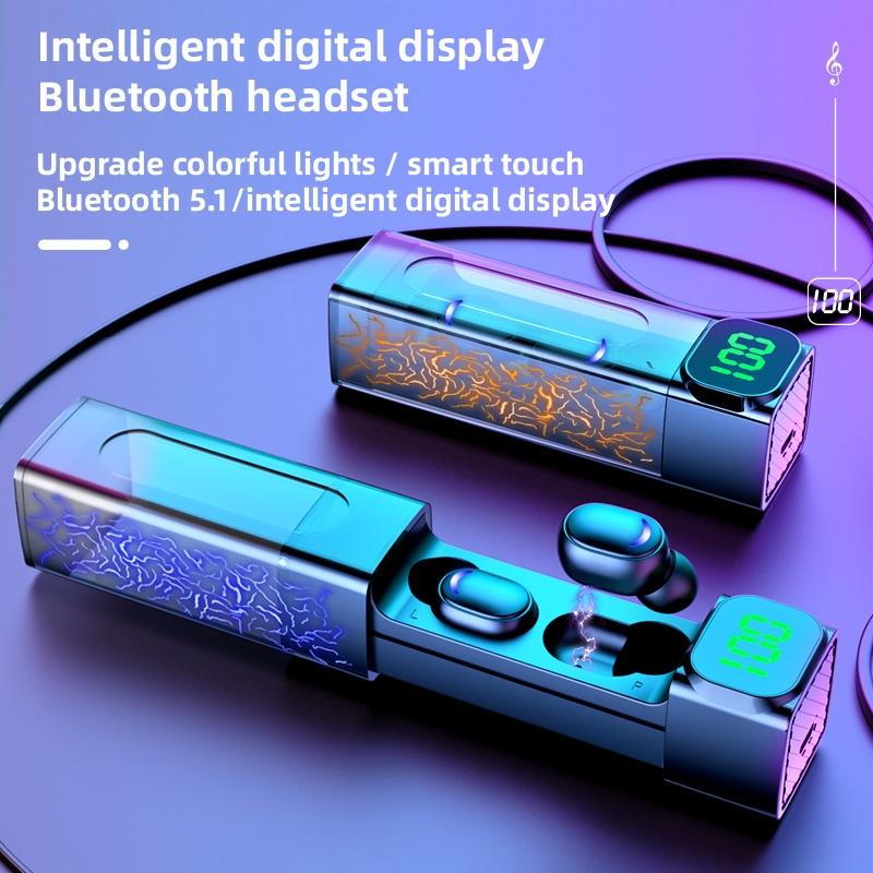 Intelligent Bluetooth Earphones With Digital Display - Colourful-1915197759154163714