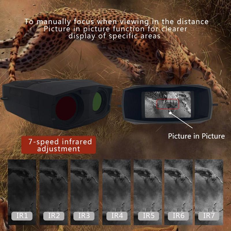 Full Colour 4K Hd Binocular Night Vision For Outdoor Hunting-1915197739621289992