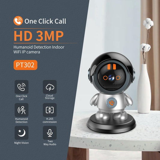 3Mp Humanoid Detection Wifi Ip Camera - One Click Call-1915196519531810818