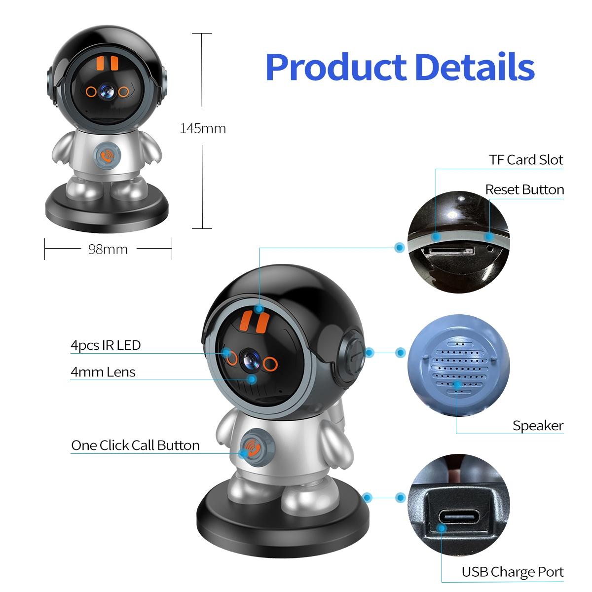 3Mp Humanoid Detection Wifi Ip Camera - One Click Call-1915196519531810817