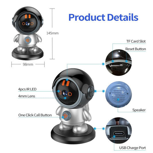 3Mp Humanoid Detection Wifi Ip Camera - One Click Call-1915196519531810817