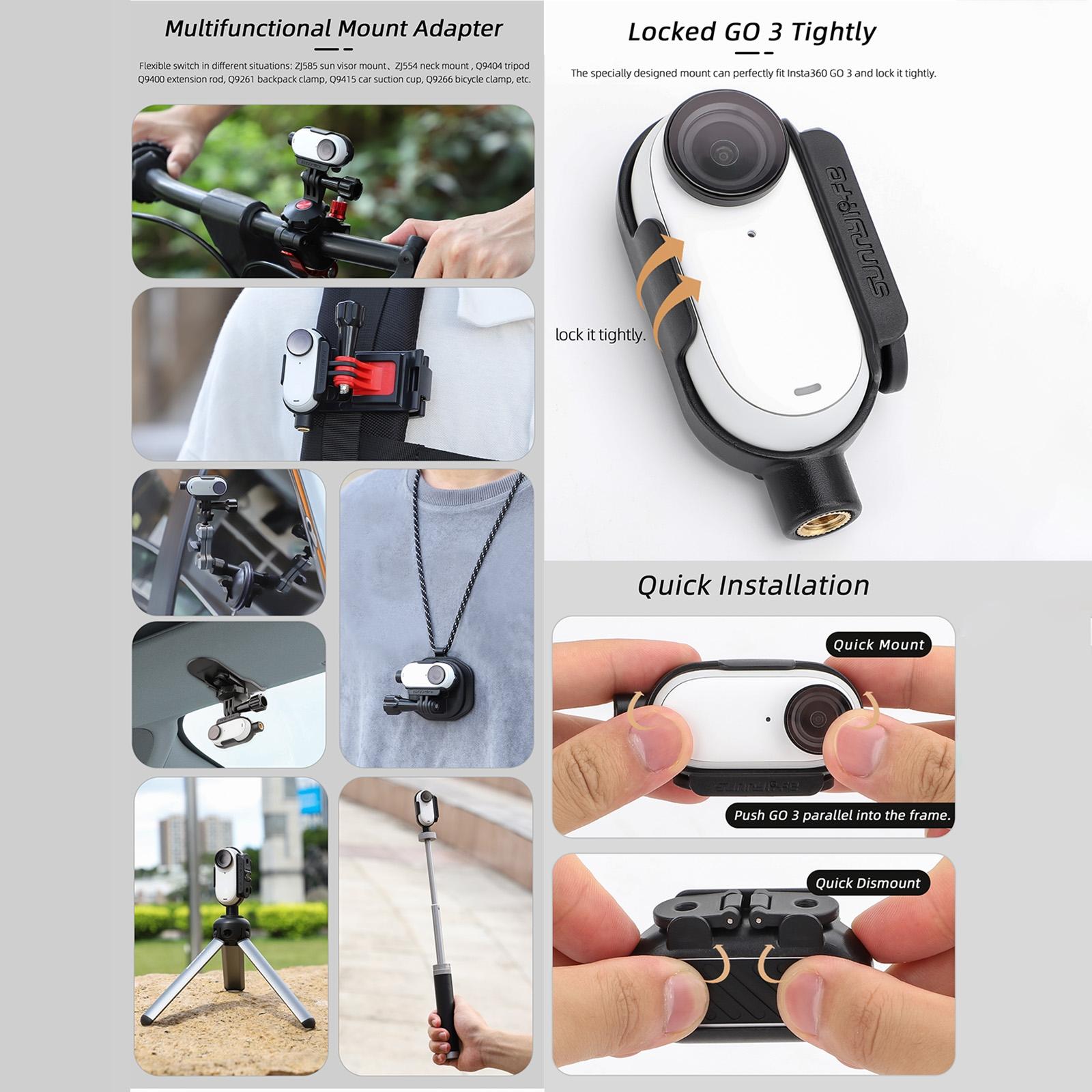 Insta360 Go 3 Protective Frame Cage Mounting Brackets Housing Case-1915196871534579717