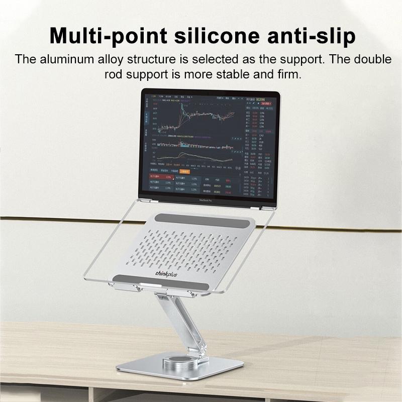 Lenovo Thinkplus Desktop Laptop Holder - Silver-1915196822377336837