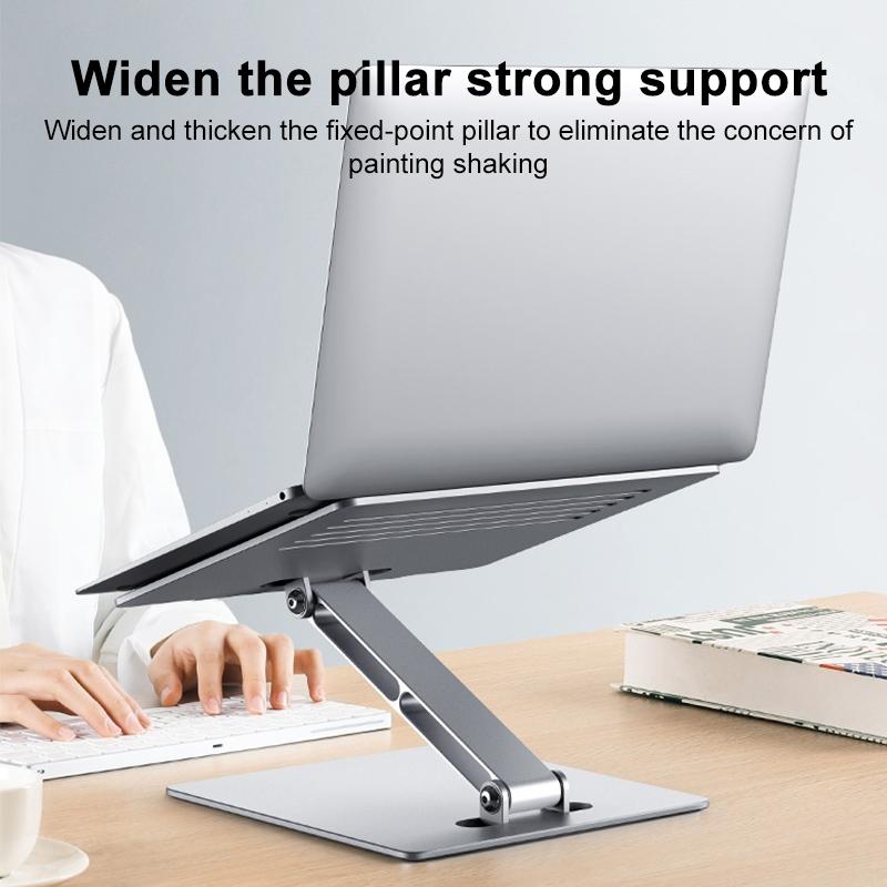 Lenovo Thinkplus Laptop Stand - Silver Desktop Compatible-1915196843621486595