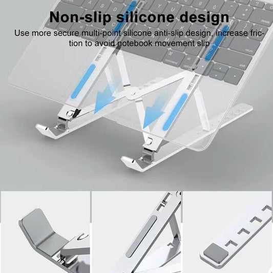 Lenovo Thinkplus Folding Laptop Stand - Silver-1915196918229766145